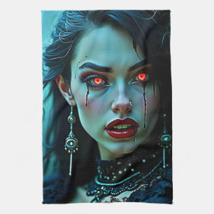 Vampir Königin: Dunkle Verführung Kunst Geschirrtuch