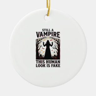 Vampir-Kostüm-Shirt Lustiges Halloween-Mensch-Verk Keramik Ornament