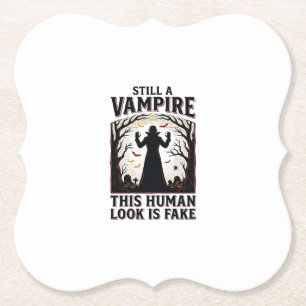 Vampir-Kostüm-Shirt Lustiges Halloween-Mensch-Verk Untersetzer