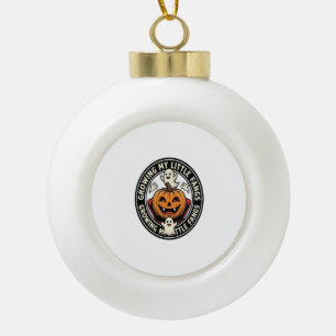 Vampir-Kürbis-Abzeichen Meine kleinen Reißzähne wa Keramik Kugel-Ornament