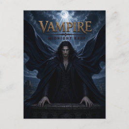 Vampir Mitternacht Keep Dark Cinema Postkarte