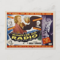 Vampir Monster von der Monster-Kid-Radio-Postkarte