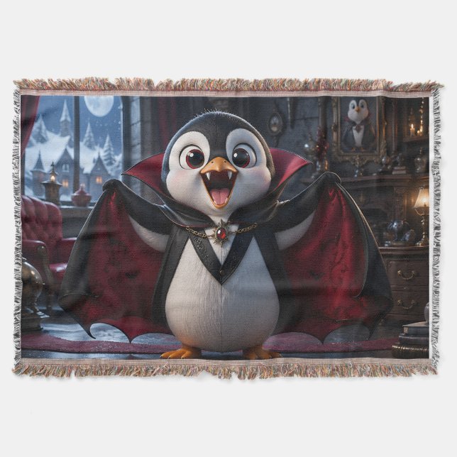 Vampir-Pinguin-Decke Decke (Vorderseite)