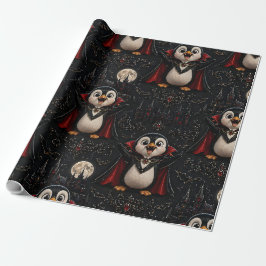 Vampir-Pinguin-Geschenkpapier Geburtstage Weihnach Geschenkpapier