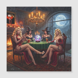 Vampir-Poker-Mädchen wollen einfach nur Spaß haben Magnetkarte