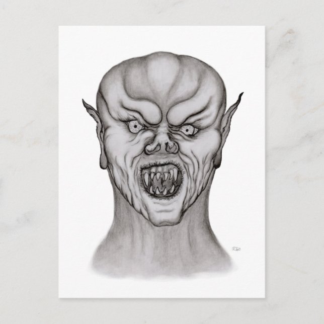 Vampir Postkarte (Vorderseite)