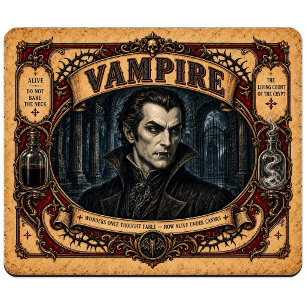 Vampir, Vintage-Zirkusmonster Mousepad