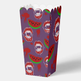 Vampir & Wassermelone Gruseliger Summerween Lila Geschenkschachtel
