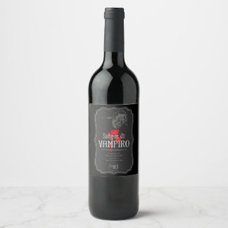 Vampirblut-Weinlabels Weinetikett