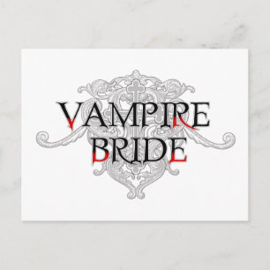 Vampirbraut-Postkarte Postkarte