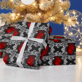 Vampire Amour Muster Geschenkpapier