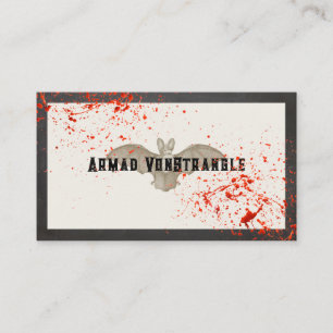 Vampire Bat Blood Spritzer Visitenkarte