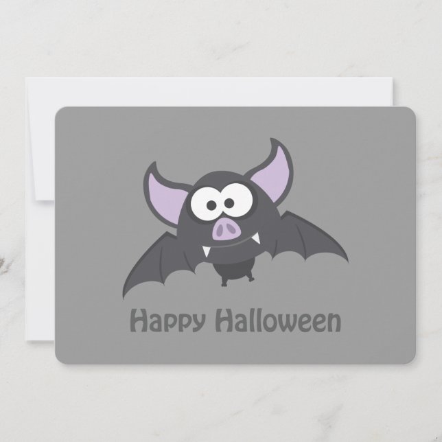 Vampire Bat Halloween-Party Einladung (Vorderseite)
