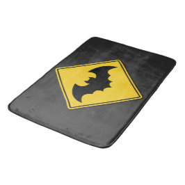 Vampire Bat Warnung Halloween Badematte