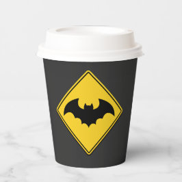 Vampire Bat Warnung Halloween Pappbecher