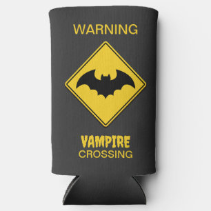 Vampire Bat Warnung Halloween Selters Dosenkühler