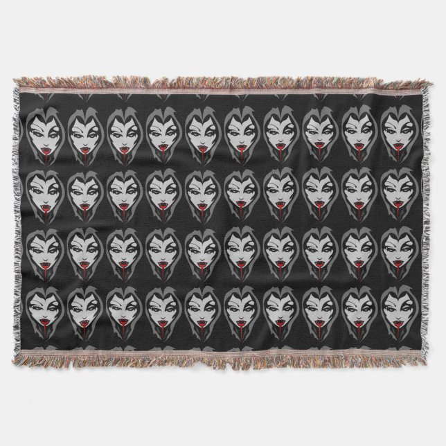 Vampire Blanket Halloween Vampire Blanket Dekorati Decke (Vorderseite)