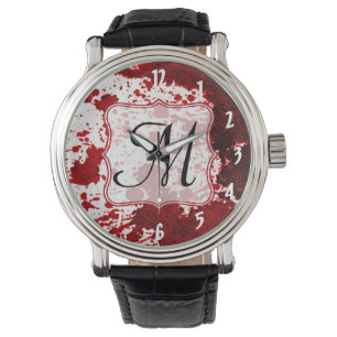 Vampire Blood Dripping Pool Crimson Red Flui Watch Armbanduhr