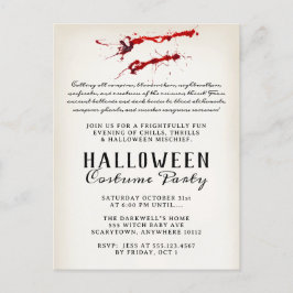Vampire Blood Halloween-Party Feiertagspostkarte