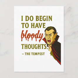Vampire Bloody Thoughts Postkarte