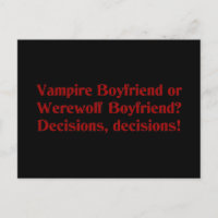 Vampire Boyfriend oder Werewolf Boyfriend