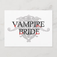 Vampire Bride Postcard