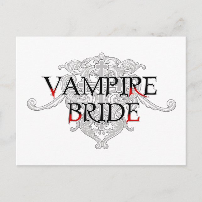 Vampire Bride Postcard Postkarte (Vorderseite)