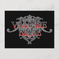 Vampire Bride Postcard