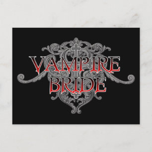 Vampire Bride Postcard Postkarte