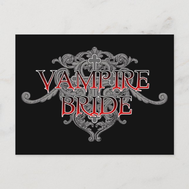 Vampire Bride Postcard Postkarte (Vorderseite)