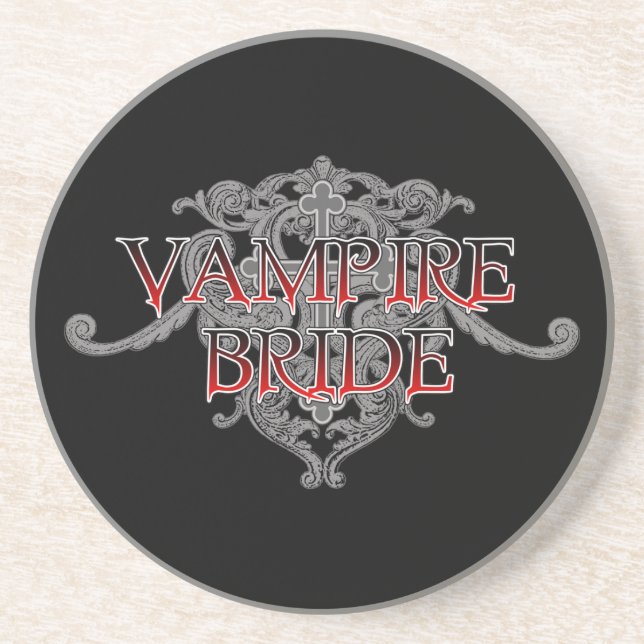 Vampire Bride Sandstein Untersetzer (Vorne)