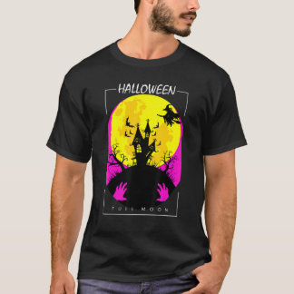 Vampire Castle Full Moon Celebrate Halloween T-Shirt
