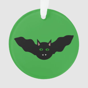 Vampire Cat Faced Bat Halloween Acrylschmuck Ornament