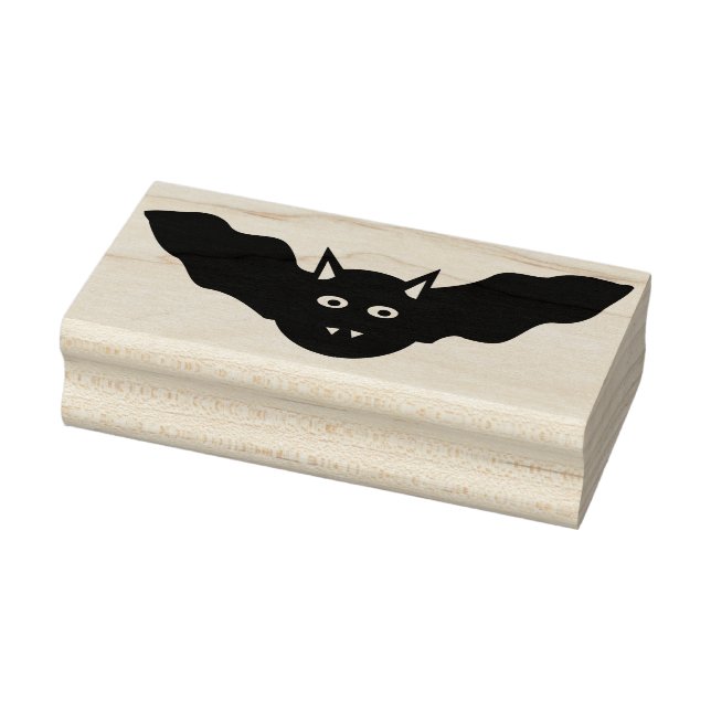 Vampire Cat Faced Bat Halloween Art Briefmarke Gummistempel (Stempel)