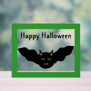 Vampire Cat Faced Bat Halloween Custom Acrylschild