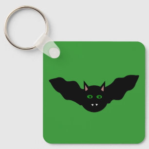 Vampire Cat Faced Bat Halloween Custom Schlüsselanhänger