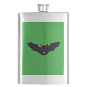 Vampire Cat Faced Bat Halloween Flasken Flachmann