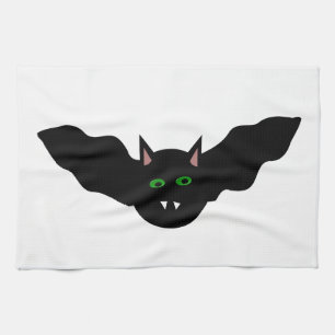 Vampire Cat Faced Bat Halloween Küchentuch