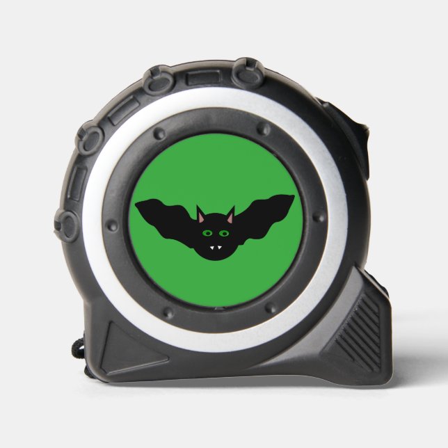 Vampire Cat Faced Bat Halloween Maßband (Vorderseite)