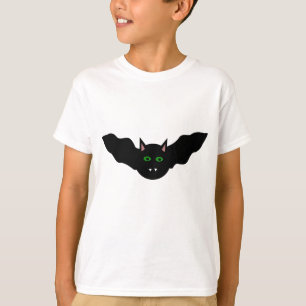 Vampire Cat Faced Bat Halloween T-Shirt