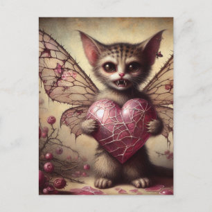 Vampire Cat Fairy Postkarte