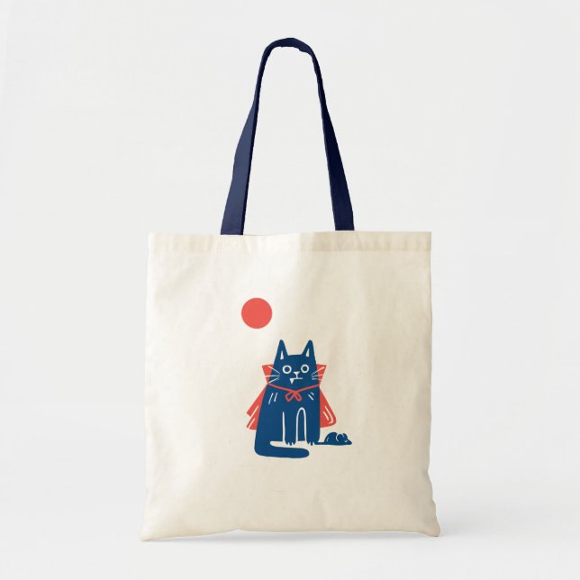 Vampire Cat Tote Bag Tragetasche (Vorne)