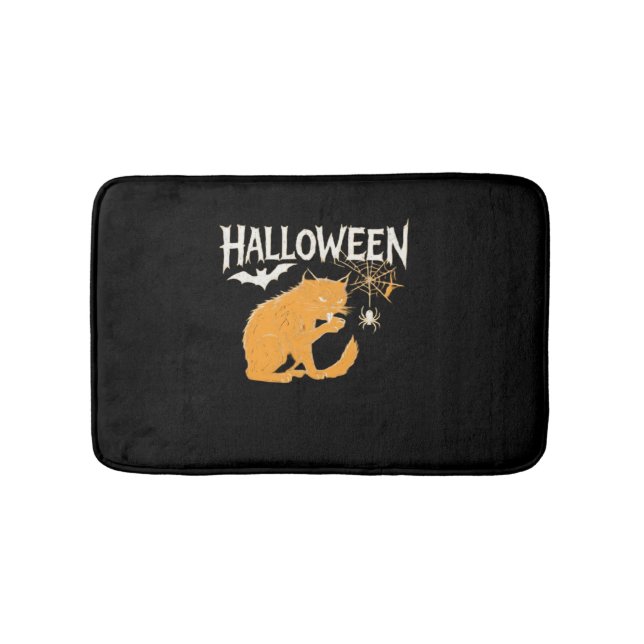 Vampire Cat's Halloween Classic T - Shirt Badematte (Vorderseite)