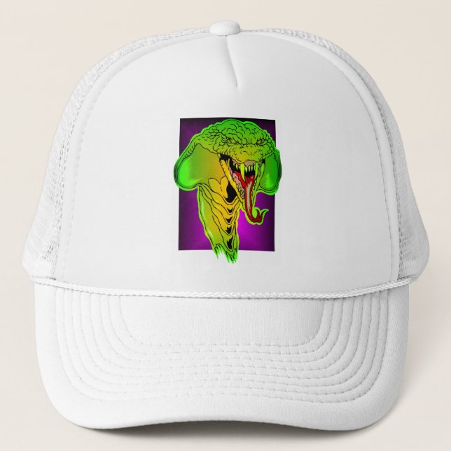 Vampire Cobra Hat Truckerkappe (Vorderseite)