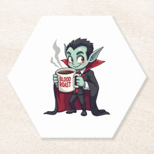 Vampire Coffee Lover - Spooky Latte Shirt Untersetzer