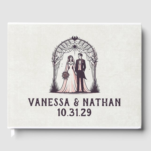Vampire Couple Gästebuch (Vorderseite)
