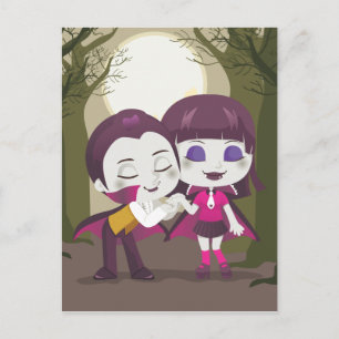 Vampire Couple Postkarte