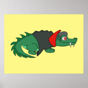 Vampire Crocodile Poster