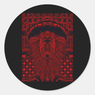 Vampire Cyclops Red Version Runder Aufkleber