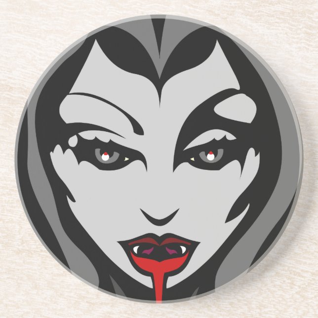 Vampire Dessous de verre mignon Halloween Vampire  (Devant)